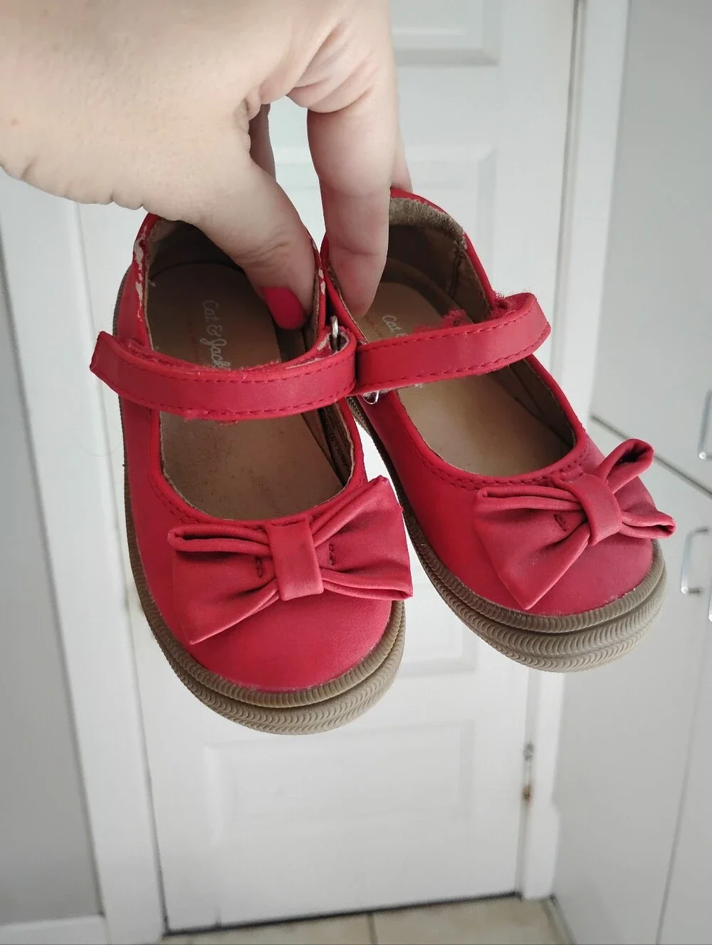 Ladybug Red Baby Bow Mary Jane's